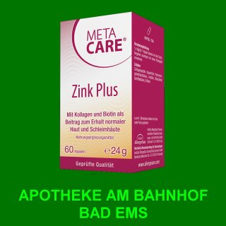 Meta Care Zink Plus 60 Kapseln