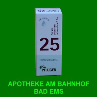 Cell-salt Nr.25 Aurum chloratum natronatum 6D Pflüger 30 ml solution